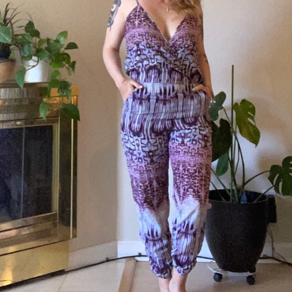 Boho Patterned Jumpsuit M - Picture 11 of 11